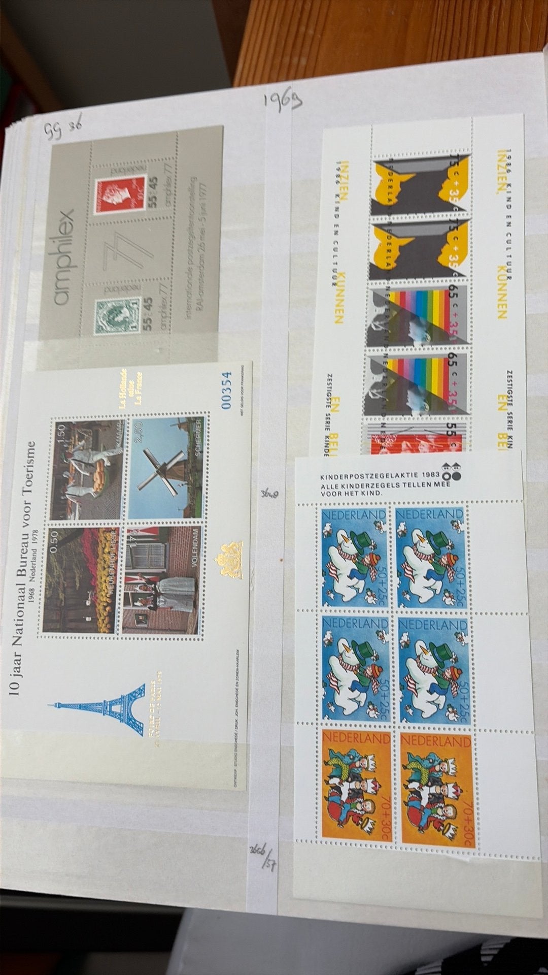 4 postfrisse velletjes Nederland GG 36, Postzegels en Munten, Postzegels | Nederland, Verzenden