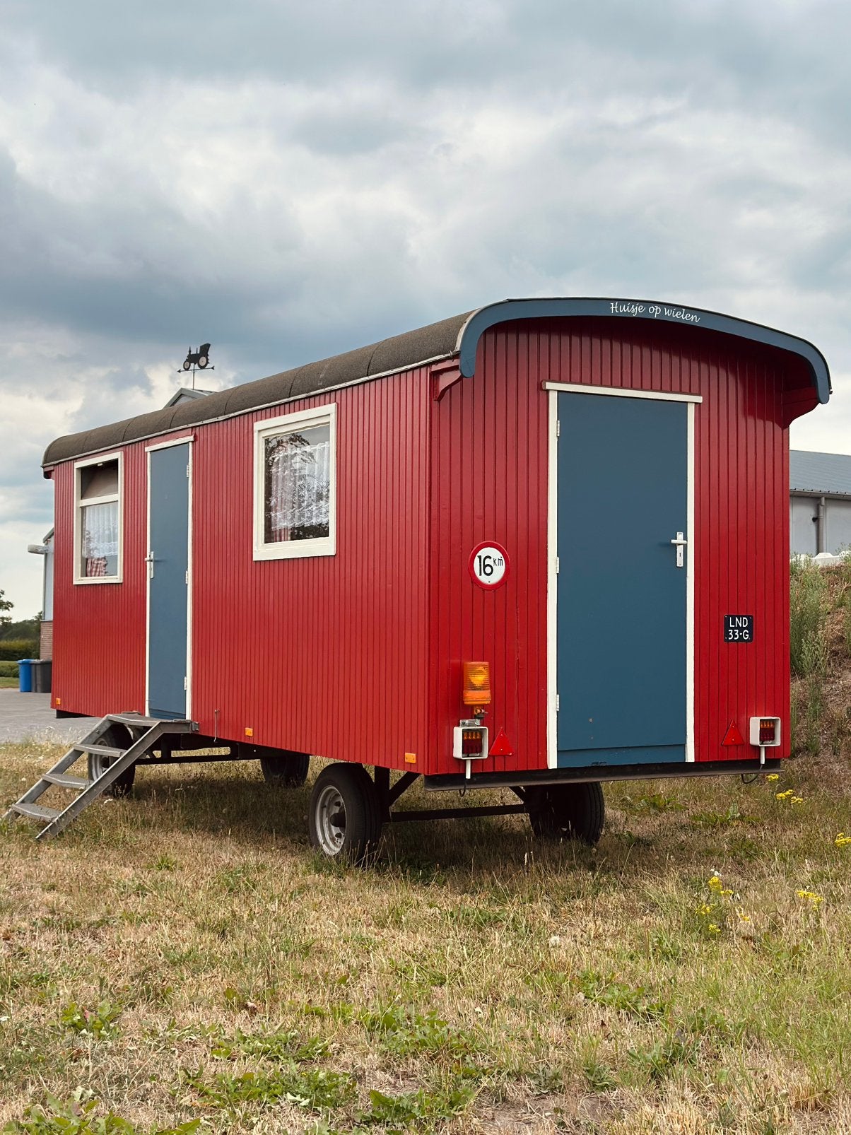 Pipowagen - tiny house - woonwagen - werfkeet - stacaravan, Caravans en Kamperen, Kampeeraccessoires, Ophalen, Gebruikt