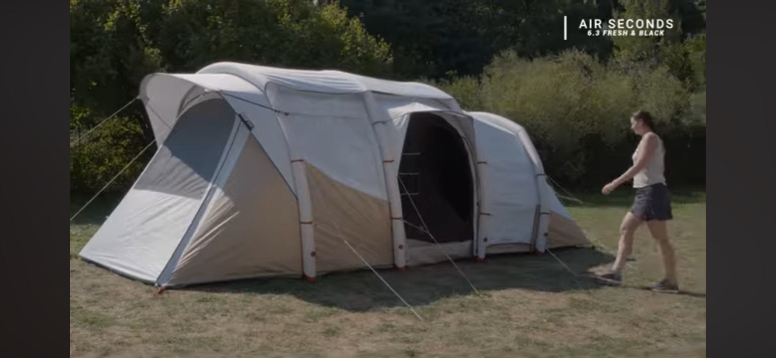 Quechua Air Seconds 6.3 Fresh & Black tent, Caravans en Kamperen, Tenten, Ophalen of Verzenden, Gebruikt, Tot en met 6