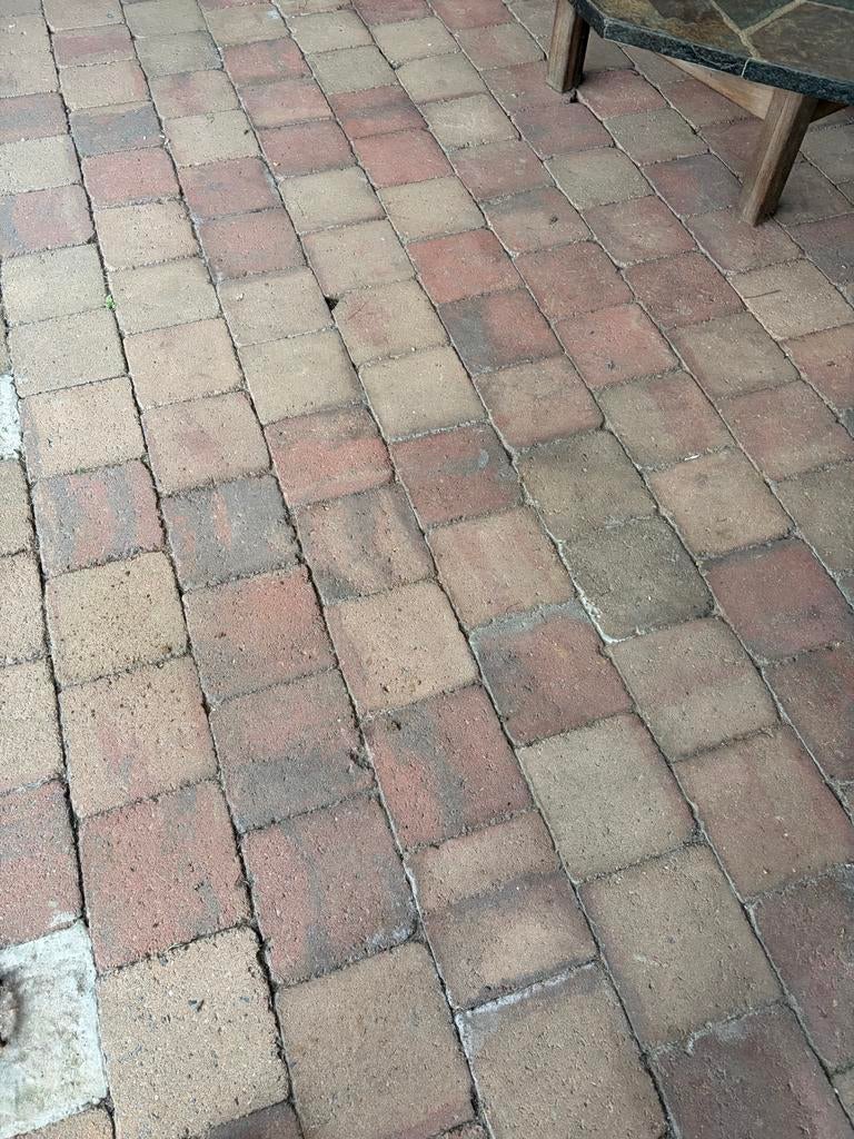Gratis af te halen: ca. 40m2 terrastegels/tuintegels, Tuin en Terras, Tegels en Klinkers, Ophalen, Gebruikt, 10 m² of meer, Beton
