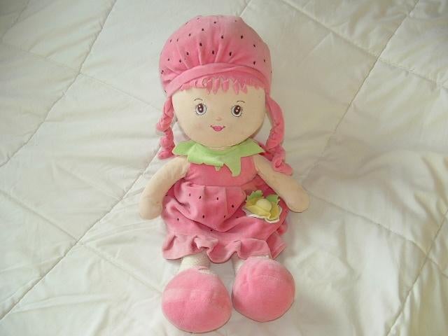 AGUILA DE ORO TOYS POPJE MEISJE GLADDE STOF HUIDSKLE, Ophalen of Verzenden, Nieuw, Overige typen