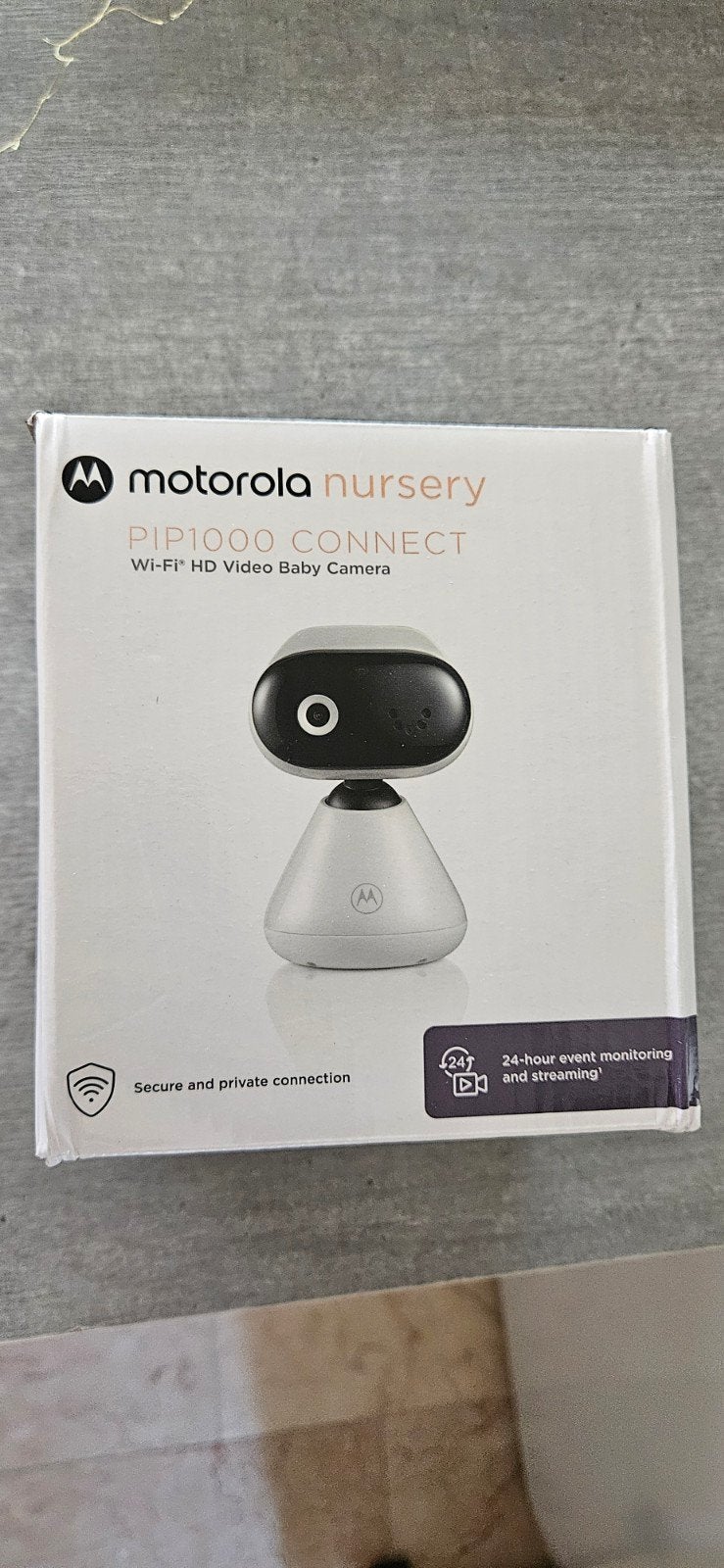 Nieuw -Motorola Nursery PIP1000 CONNECT Wi-Fi HD Baby Camera, Kinderen en Baby's, Babyfoons, Ophalen of Verzenden, Nieuw, 250 meter of meer