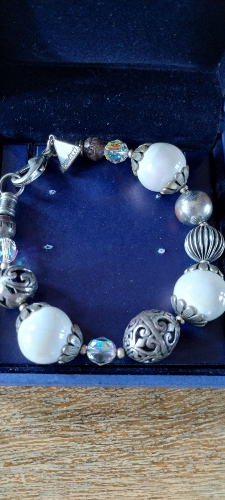 prachtige vintage armband van Ermano Bulatti, Ophalen of Verzenden, Zo goed als nieuw, Zilver
