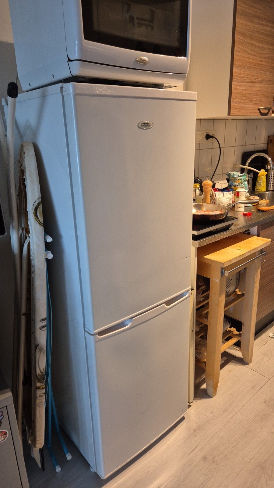 Silvercrest Koel-vriescombinatie - Wit, Ophalen, 150 tot 200 liter, Gebruikt, 60 cm of meer