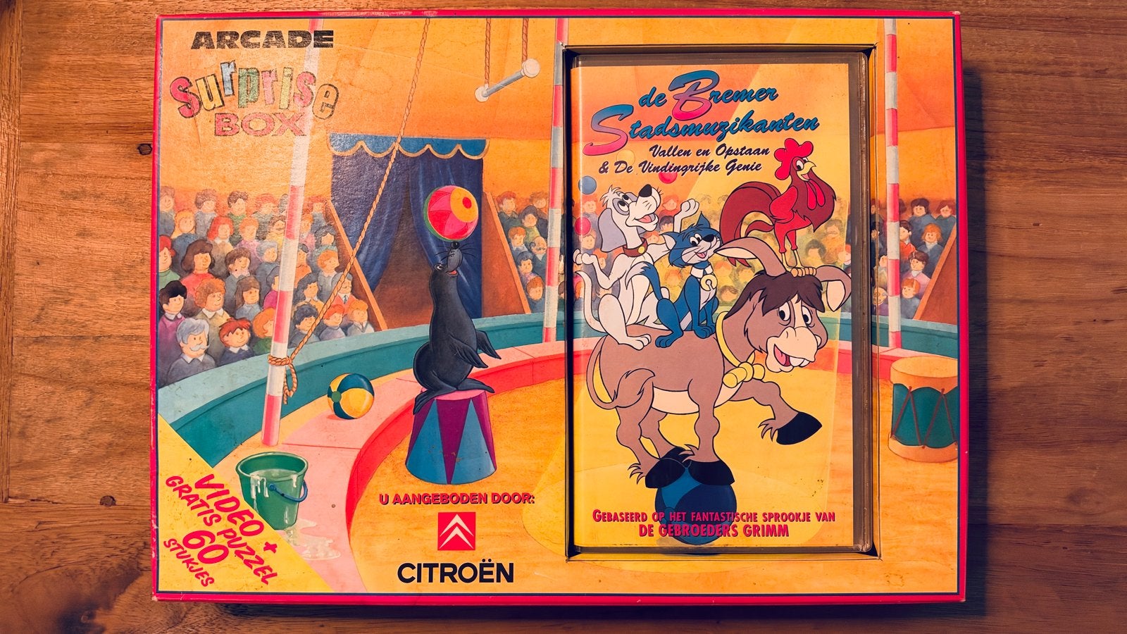 Citroën reclame Disney figuren video en puzzel, Ophalen of Verzenden, Meer dan 50 stukjes, Gebruikt, 6 jaar of ouder