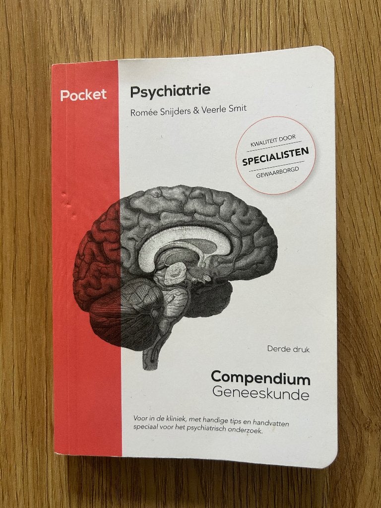 Compendium Pocket Psychiatrie, Boeken, Ophalen of Verzenden, Beta, Zo goed als nieuw, Niet van toepassing