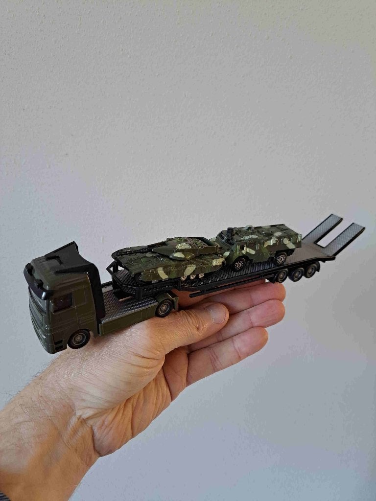 Militaire Legerset met Transportwagen, Tank en VAB, Ophalen of Verzenden, Zo goed als nieuw, Auto