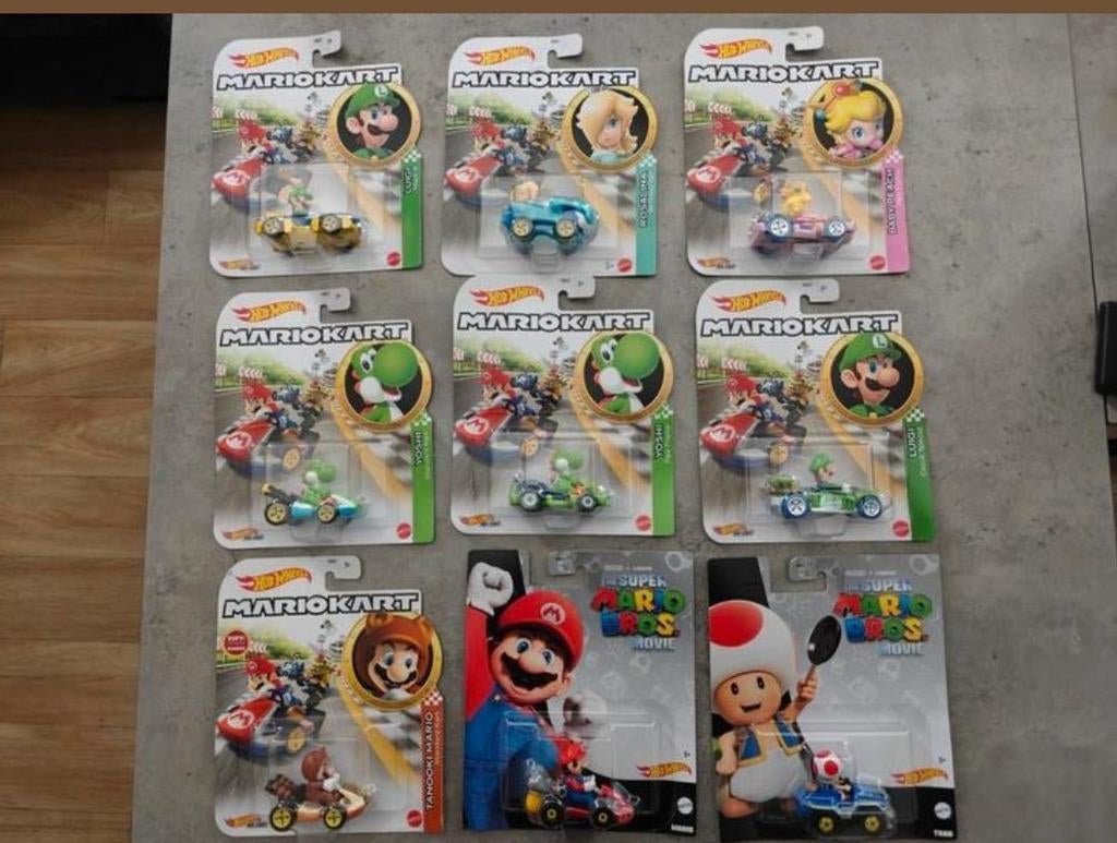 Hotwheels Mario Kart Hotwheels verschillende te koop, Ophalen of Verzenden, Nieuw, Handmatig, Overige merken