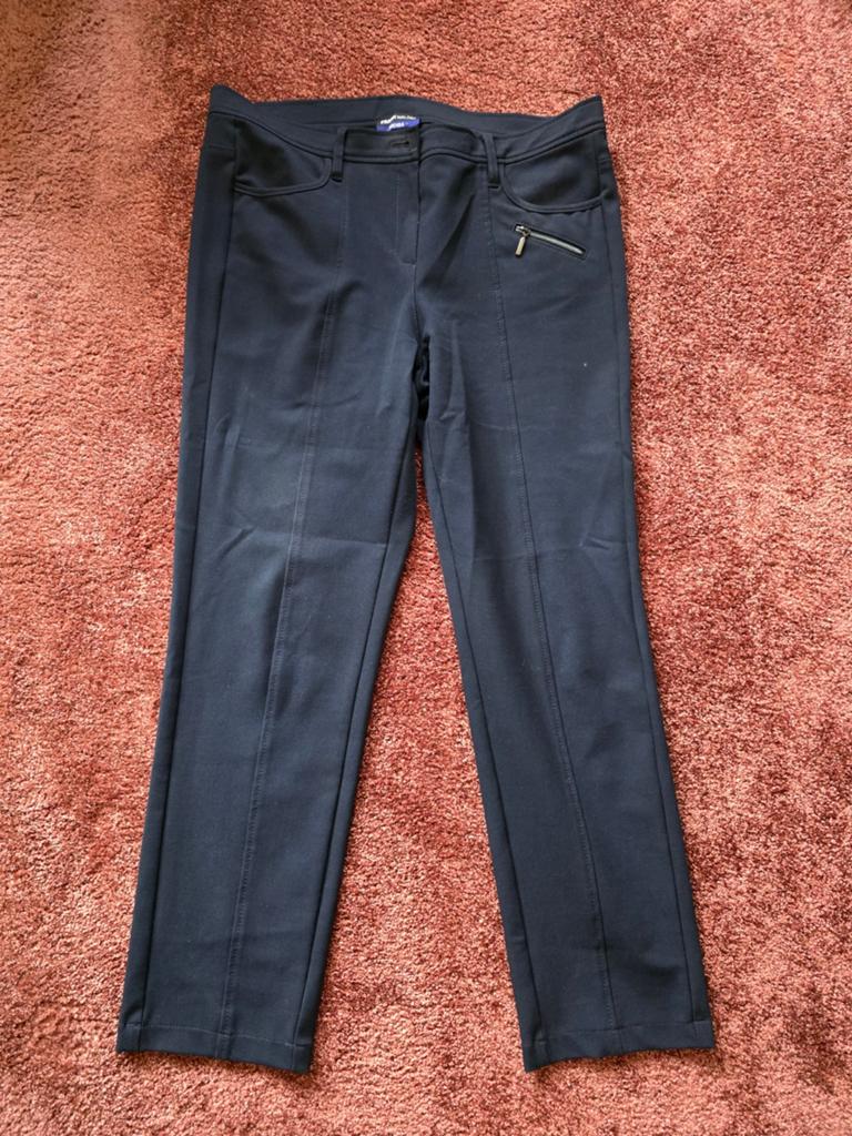 Frank Walder Brenda broek mt 42, Kleding | Dames, Blauw, Maat 42/44 (L), Ophalen of Verzenden, Zo goed als nieuw