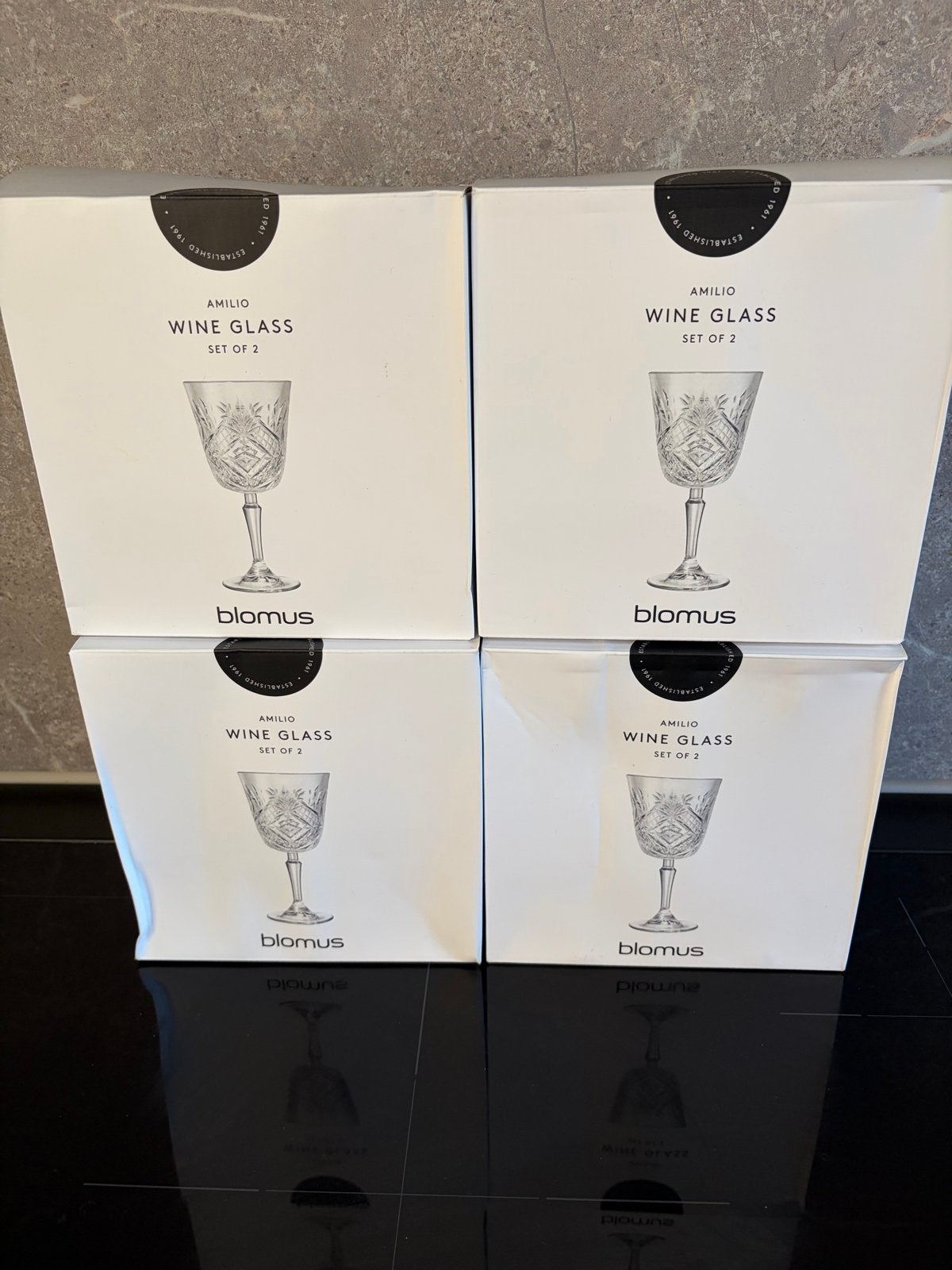 Blomus Amilio Wijnglazen - 8 glazen, Ophalen, Nieuw, Overige merken, Glas