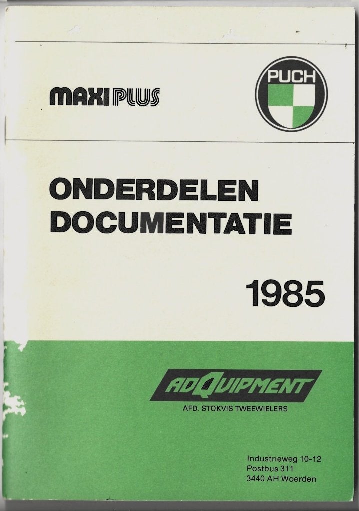Puch Maxi Plus onderdelen documentatie onderdelenlijst, Verzenden, Zo goed als nieuw