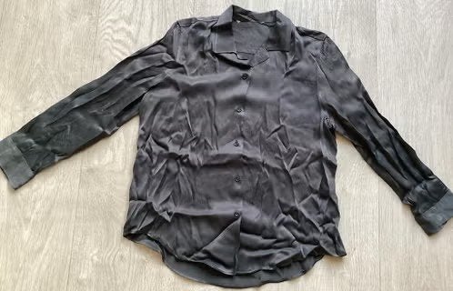 Grijze blouse maat L, Kleding | Dames, Blouses en Tunieken, Ophalen of Verzenden, Zo goed als nieuw, Maat 42/44 (L), Grijs