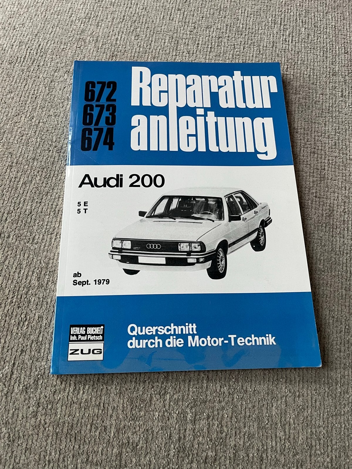 Reparatie handleiding Audi 200 (5E, 5T) type43, Ophalen of Verzenden, Gelezen, Audi