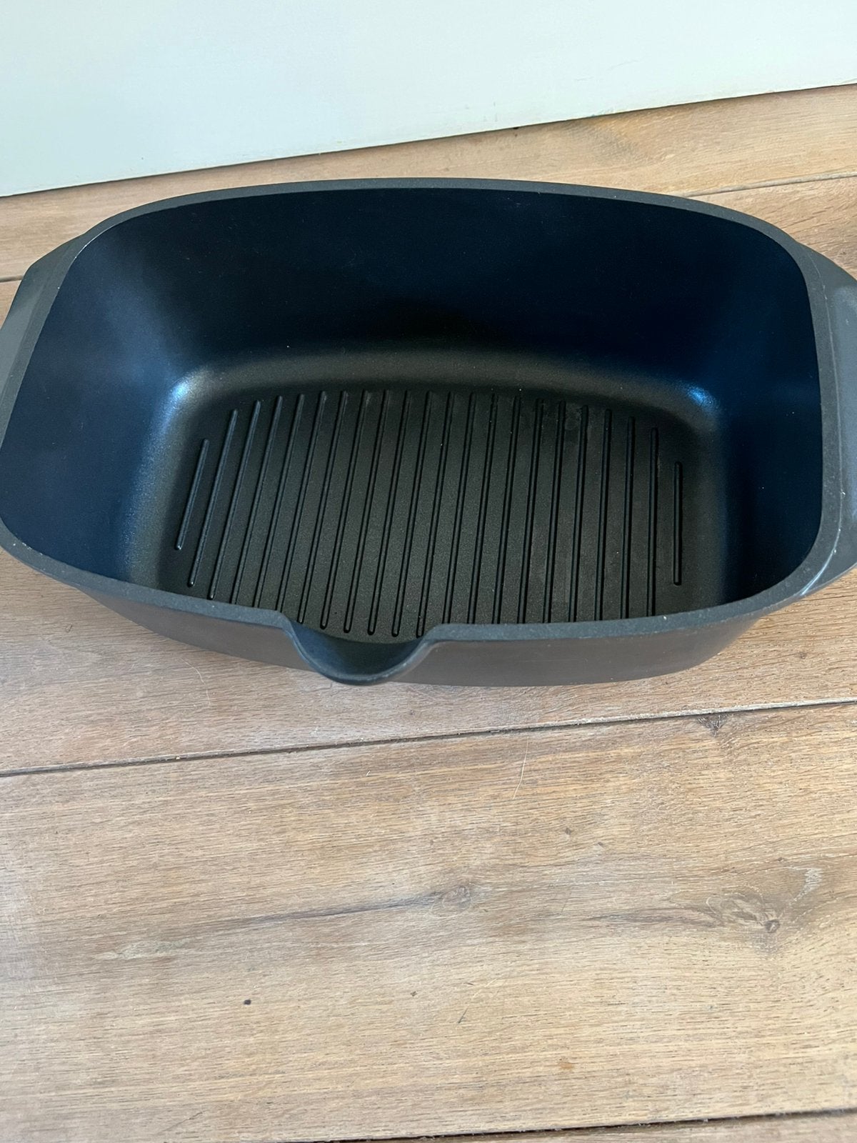 Sparerrib pan, Ophalen of Verzenden, Zo goed als nieuw, Gietijzer, Overige typen