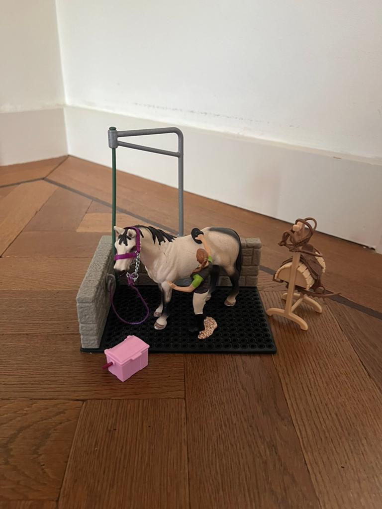 Schleich Horse Club Wasplaats met Emily en Luna, Kinderen en Baby's, Speelgoed | Overig, Ophalen of Verzenden, Zo goed als nieuw