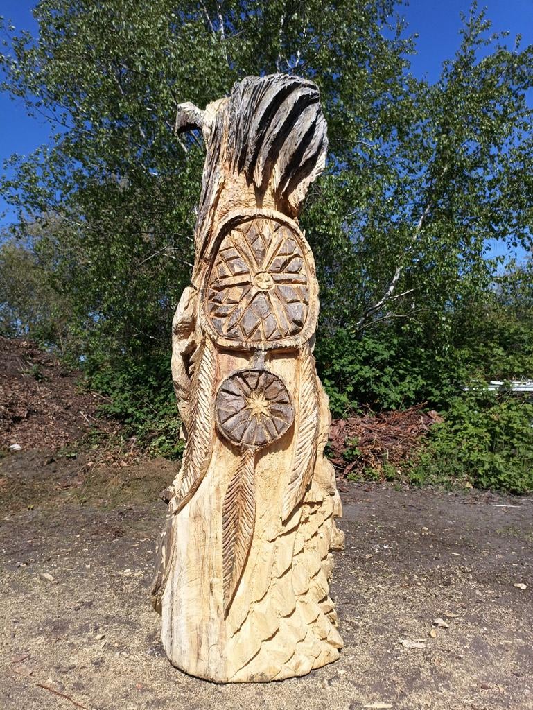 Monument mit traumfänger und Indiana motiv /deko cofeeshop, Overige onderwerpen, Meer dan 2 meter, Ophalen of Verzenden, Handgemaakt