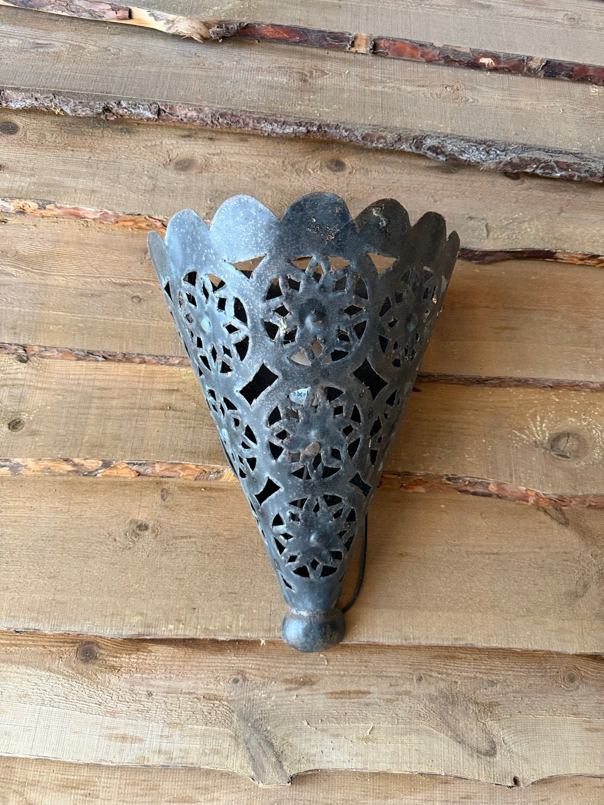 Decoratieve metalen wandhouder/fakkelhouder, Ophalen of Verzenden