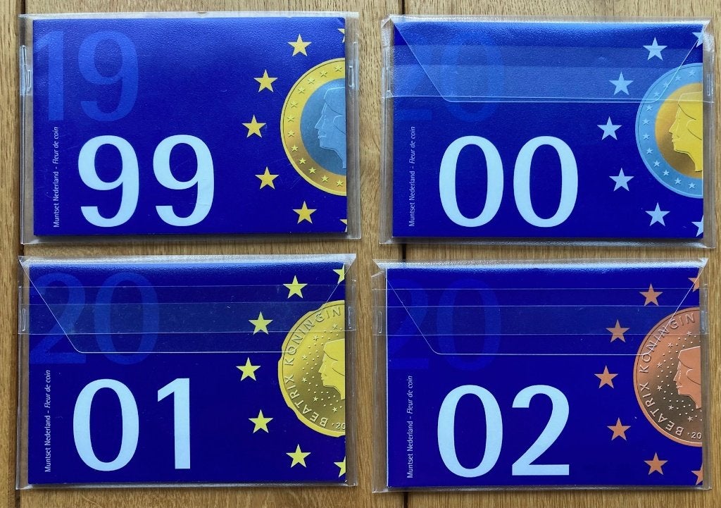 Nederlandse jaarsets in blauwe uitvoering, Ophalen, Koningin Beatrix, Overige waardes, Setje
