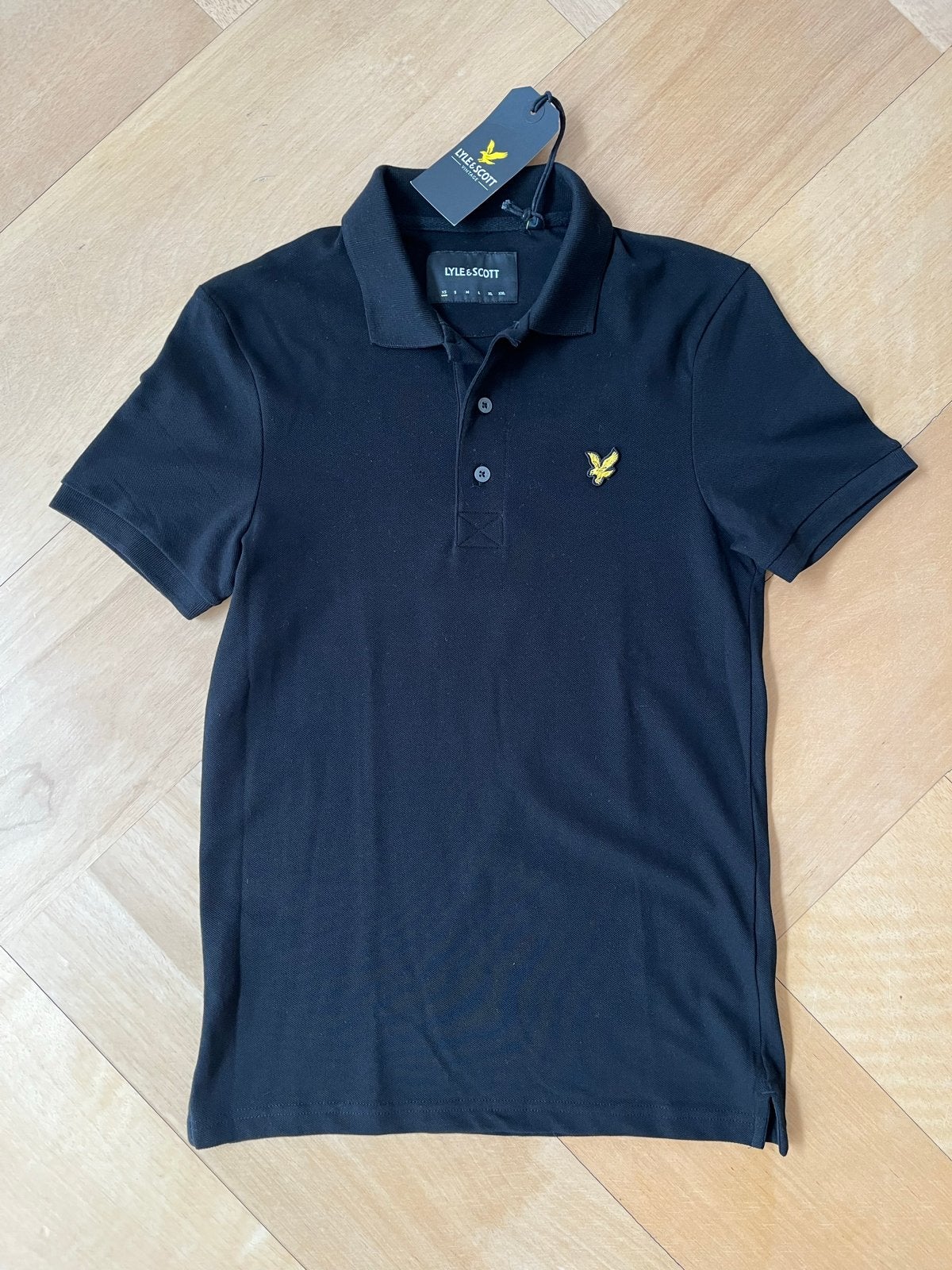 NIEUW Lyle & Scott Slim Stretch Polo Zwart XS, Ophalen of Verzenden, Nieuw, Maat 46 (S) of kleiner, Zwart