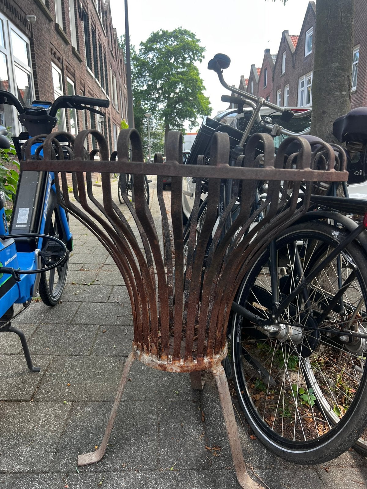 Authentieke metalen vuurkorf / vuurmand, Ophalen of Verzenden, Gebruikt