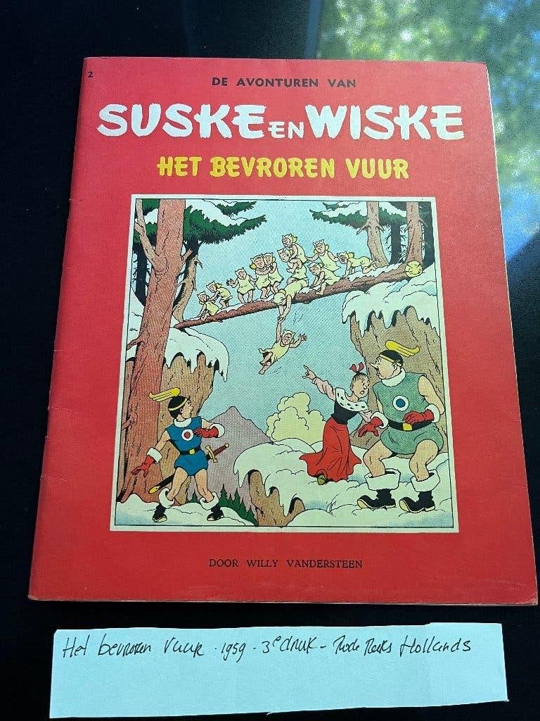 Suske en Wiske "Het bevroren vuur" uit 1959 hollandes reeks, Boeken, Stripboeken, Willy Vandersteen, Eén stripboek, Ophalen of Verzenden