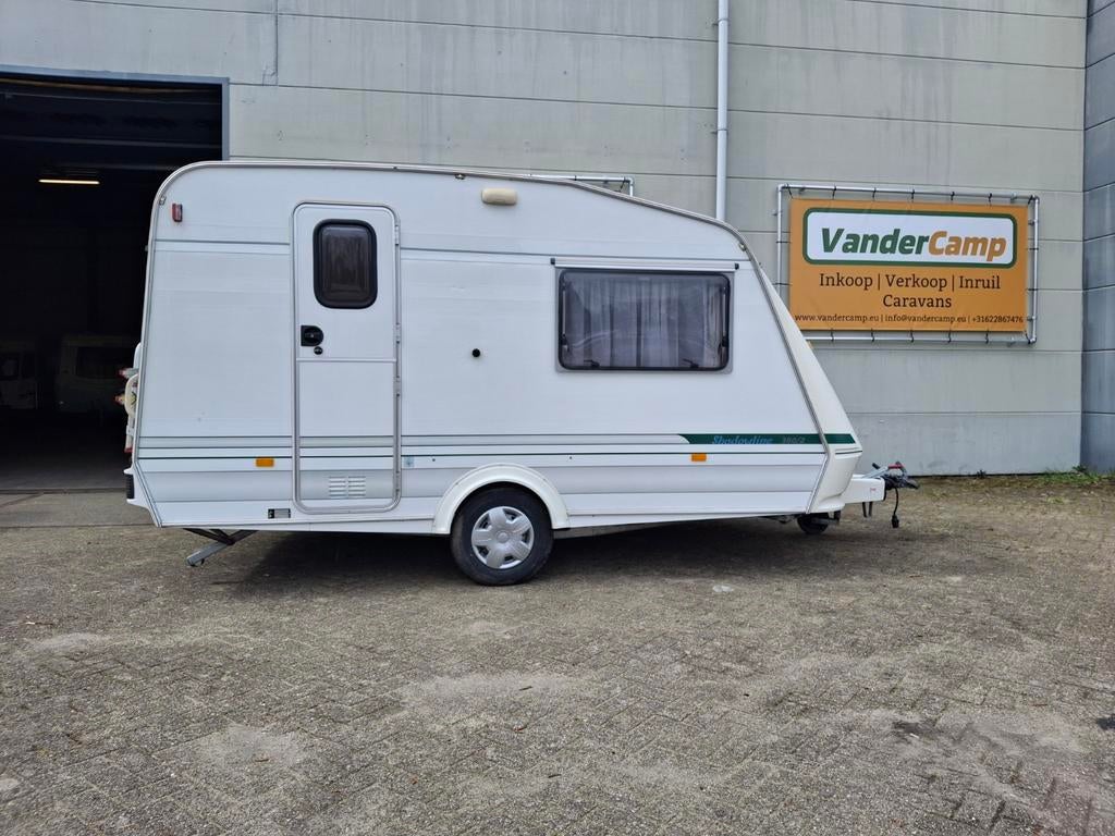 Elddis Shadowline 380 met voortent, Elddis, Dwarsbed, Tot en met 2, Bedrijf
