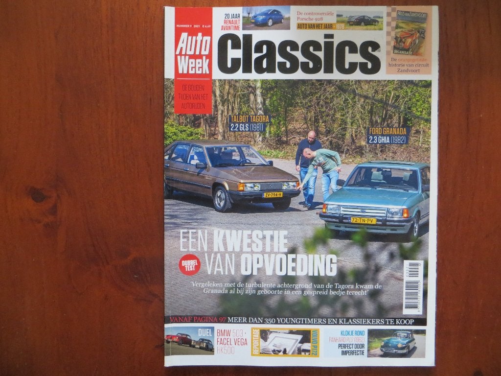 Autoweek Classics 9 2021 Talbot Tagora 2.2 GLS, Ford Granada, Ophalen of Verzenden, Zo goed als nieuw, Ford