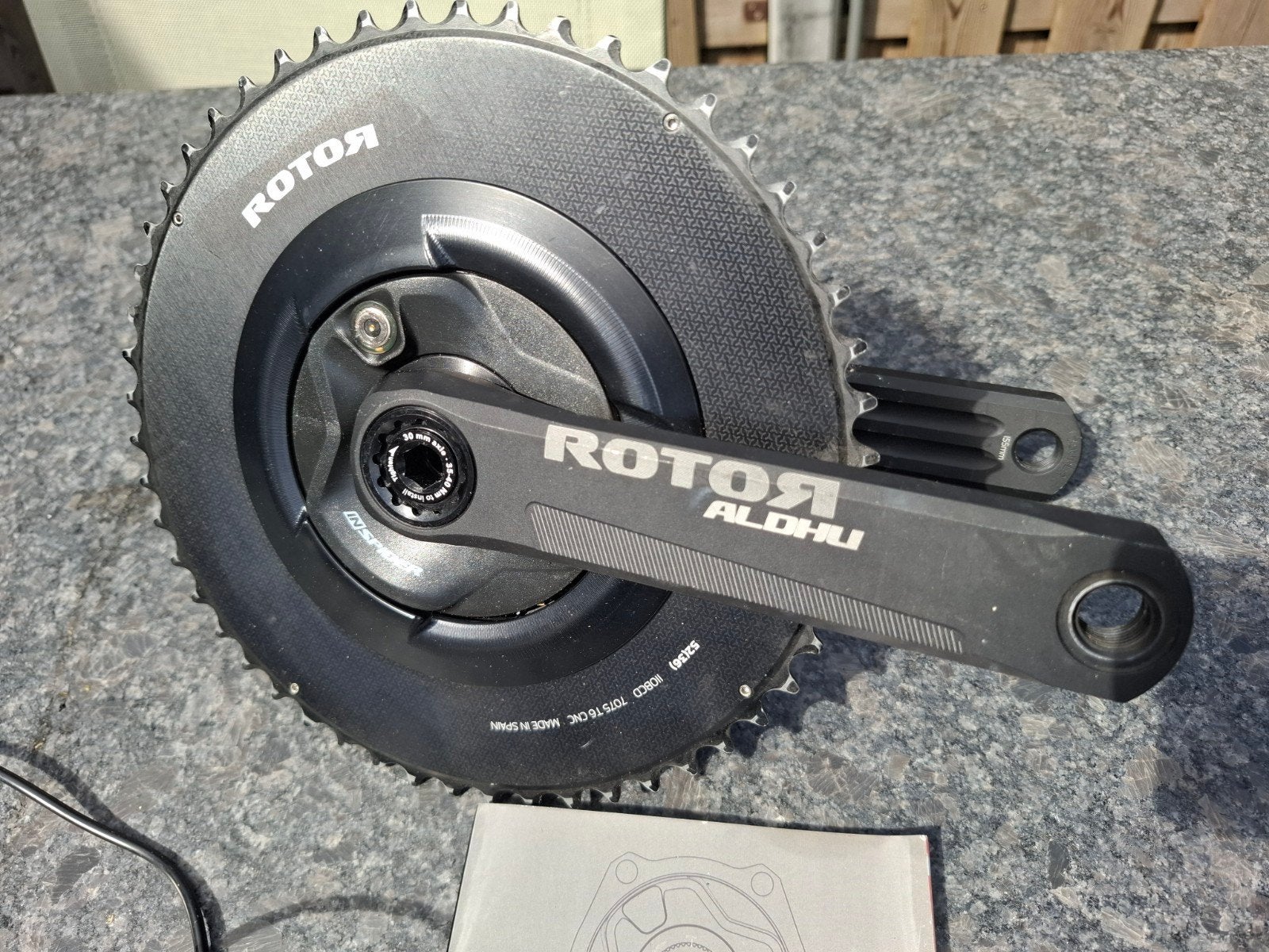 Als Nieuw: ROTOR Inspider powermeter ANT+/Bluetooth, Fietsen en Brommers, Fietsonderdelen, Crankstel of Pedalen, Ophalen of Verzenden