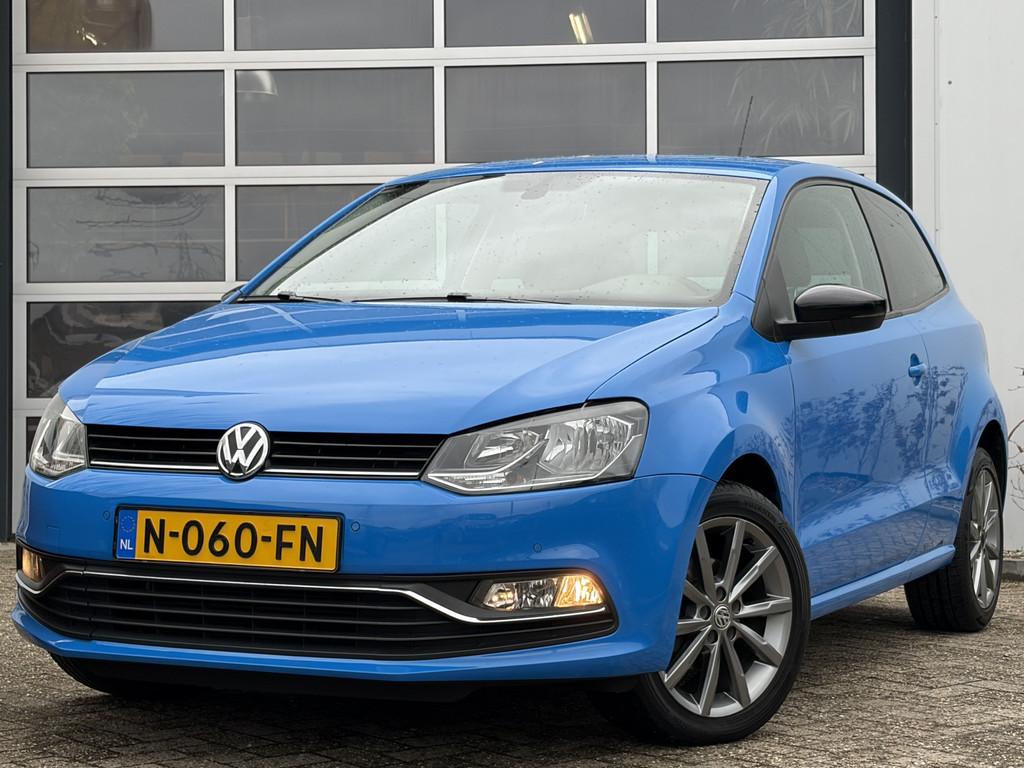 Volkswagen Polo 1.2 TSI Highline 90pk | Android auto/Apple c, Stof, 4 cilinders, Blauw, Bedrijf