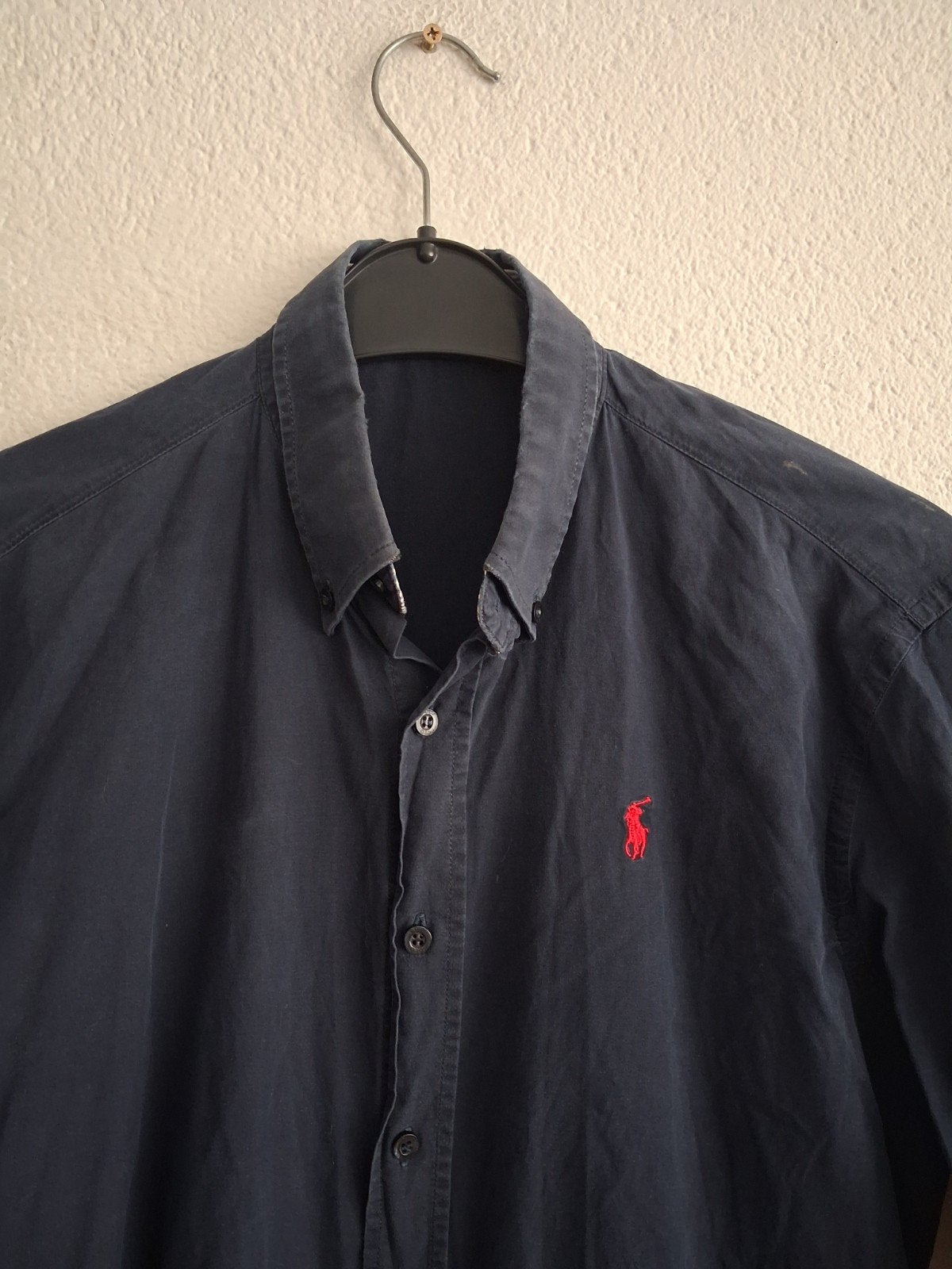 Ralph Lauren Polo overhemd - Donkerblauw - Maat S, Kleding | Heren, Overhemden, Ralph Lauren Polo, Blauw, Halswijdte 38 (S) of kleiner