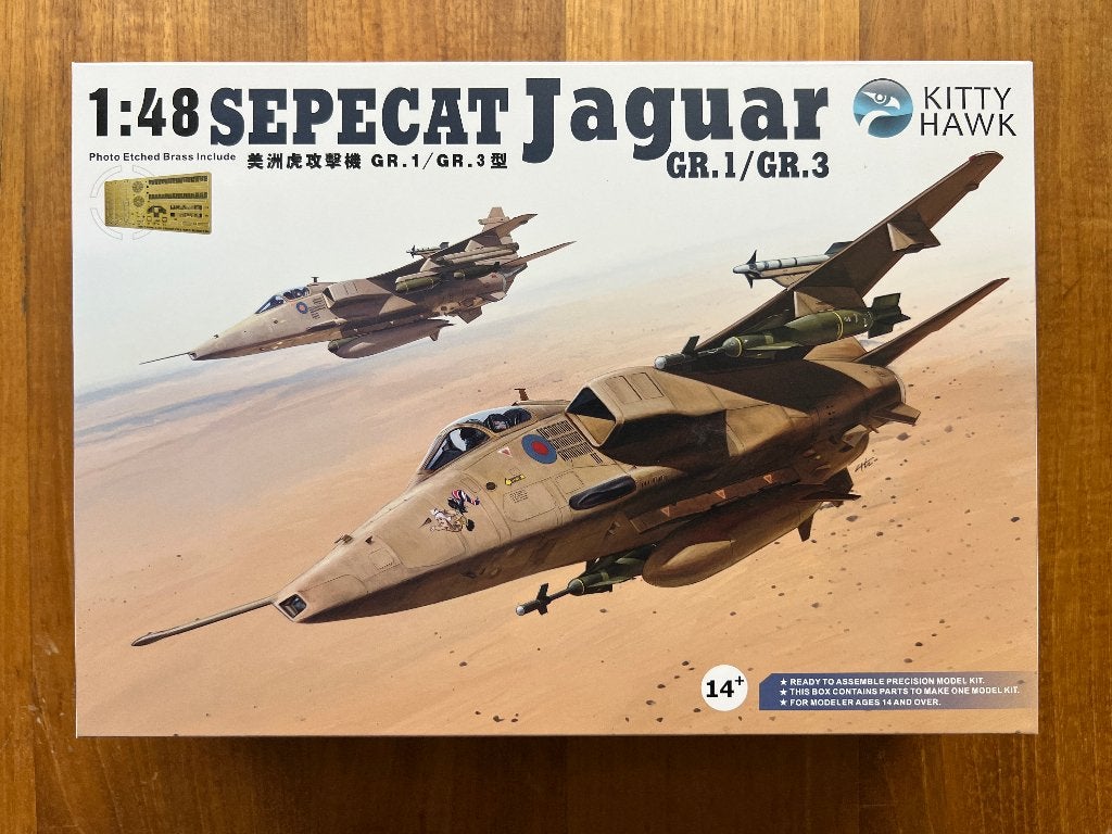 Kitty Hawk SEPECAT Jaguar GR.1/GR.3 1:48 bouwpakket, KH80106, Verzenden, Nieuw, Groter dan 1:72, Overige merken