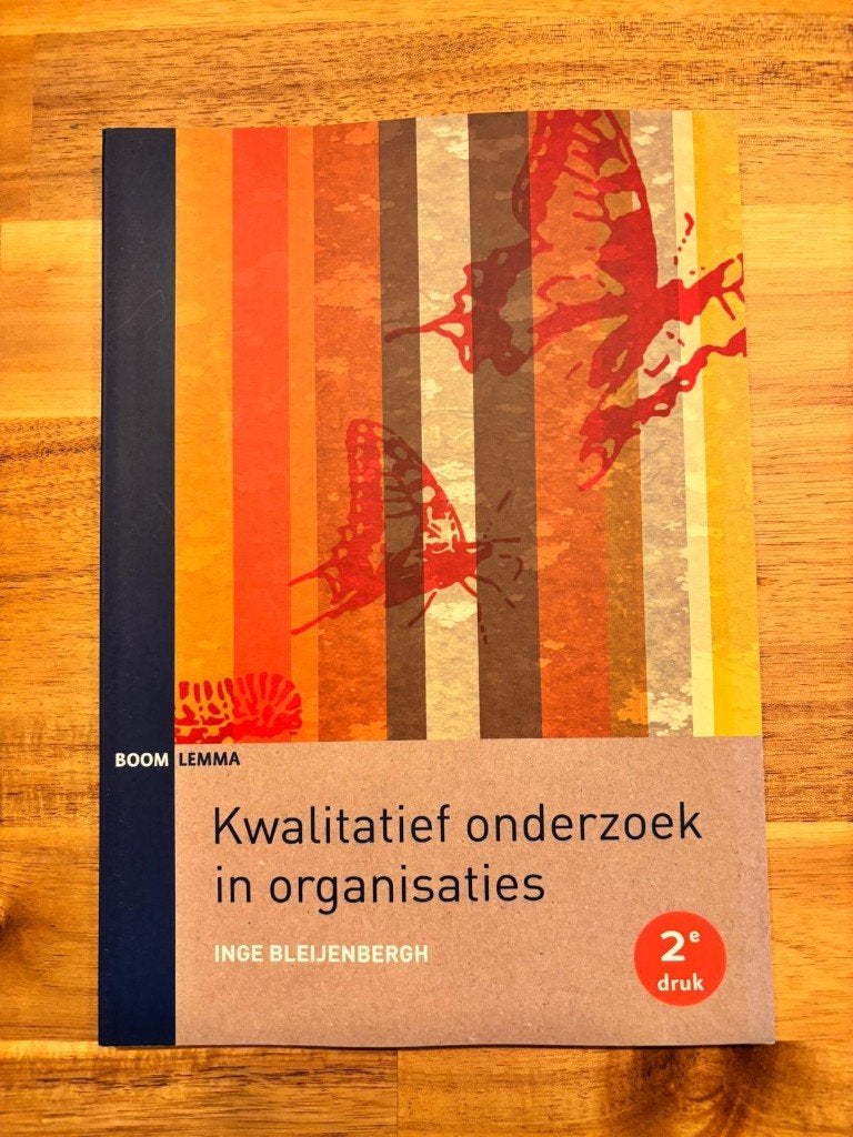 Kwalitatief onderzoek in organisaties (Bleijenbergh), Boeken, Ophalen of Verzenden, Alpha, Zo goed als nieuw, HBO