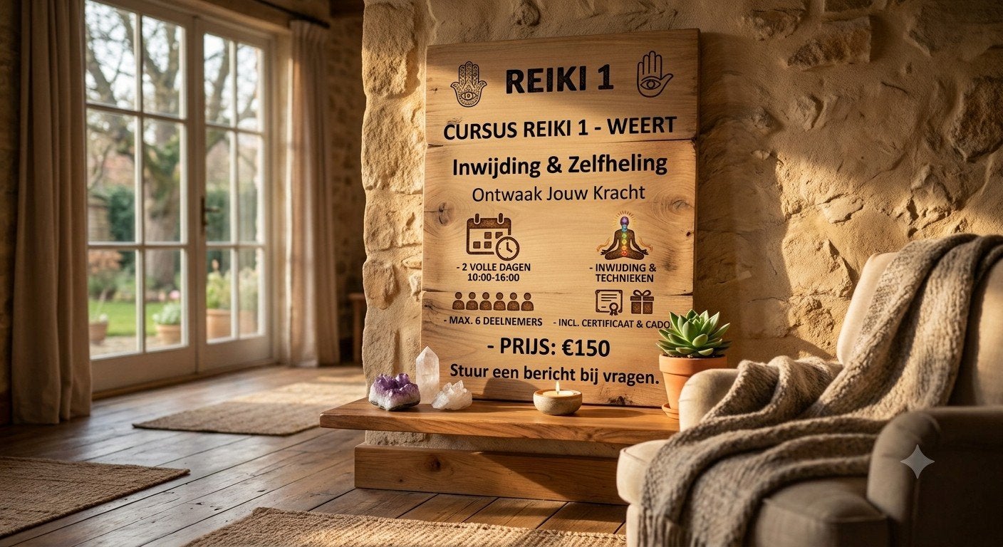 Reiki cursus weekend, Ophalen, Instructieboek