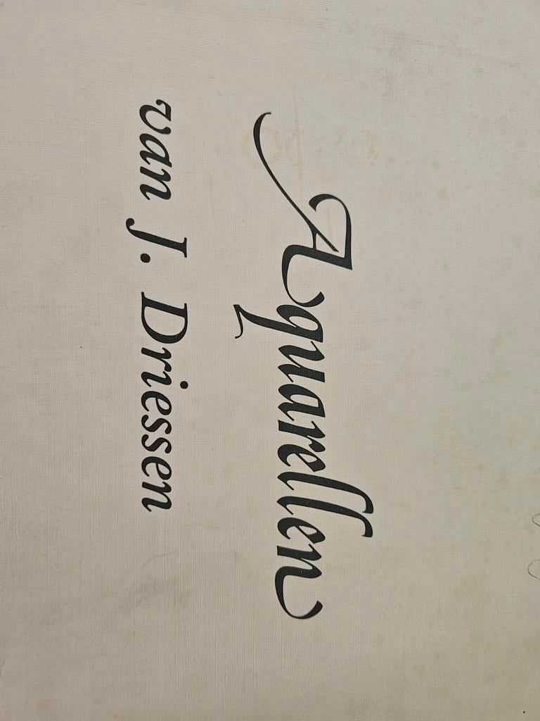 Aquarellen van J. Driessen - Hoeve Onderste Caumer, Antiek en Kunst, Kunst | Schilderijen | Klassiek, Ophalen of Verzenden