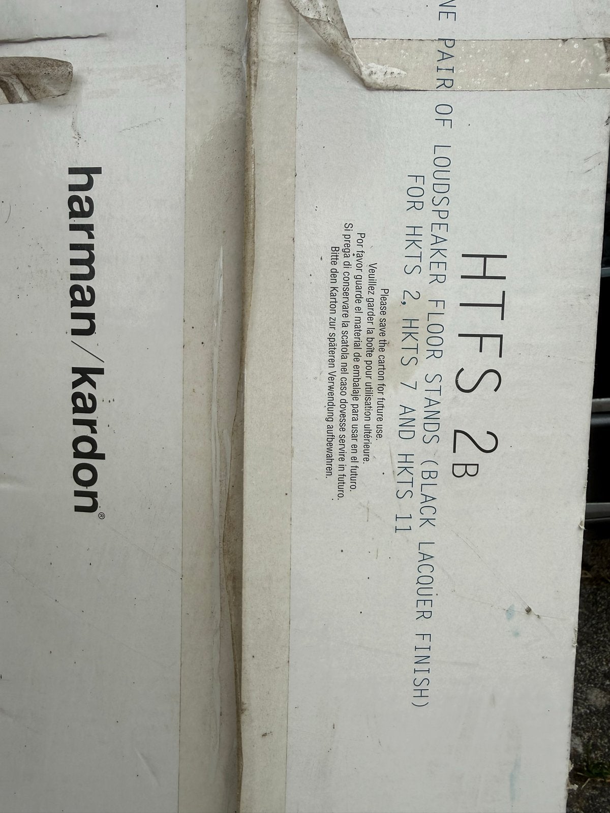 Harman Kardon HTFS 2B vloerstandaarden - Nieuw in verpakking, Audio, Tv en Foto, Luidsprekers, Inclusief standaarden, Overige typen