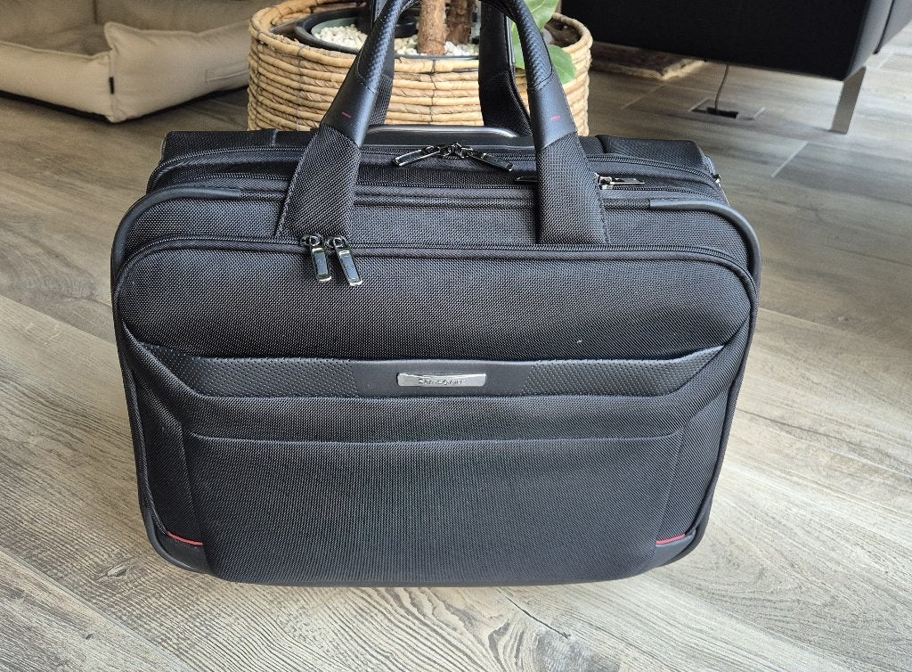 Samsonite Pro-DLX 5 Rolling Tote 15.6", Ophalen, 20 tot 30 cm, Zwart, Zo goed als nieuw