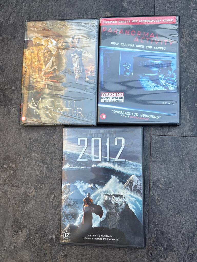 DVD-collectie: Michiel de Ruyter, Paranormal Activity, 2012, Vanaf 16 jaar, Ophalen of Verzenden, Gebruikt