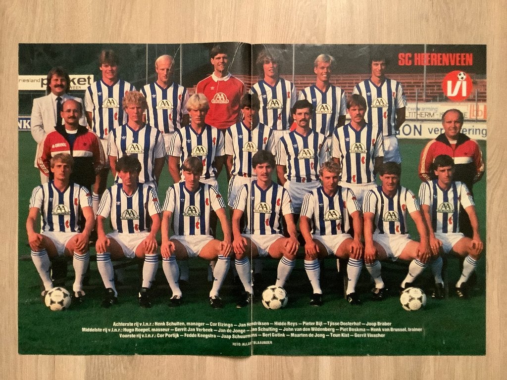 Poster SC Heerenveen Jaren 80, Ophalen of Verzenden, Zo goed als nieuw, Overige binnenlandse clubs, Poster, Plaatje of Sticker