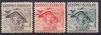 Nederland Luchtpost 6/8 postfris Mercurius 1929, Ophalen of Verzenden, T/m 1940, Postfris