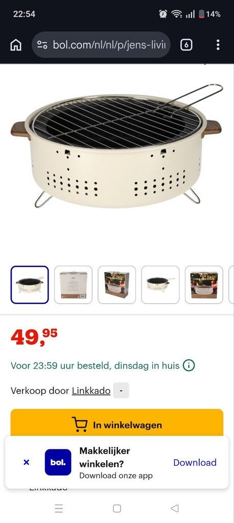 Jens Living ronde tafelbarbecue Nieuw, Verzenden, Nieuw