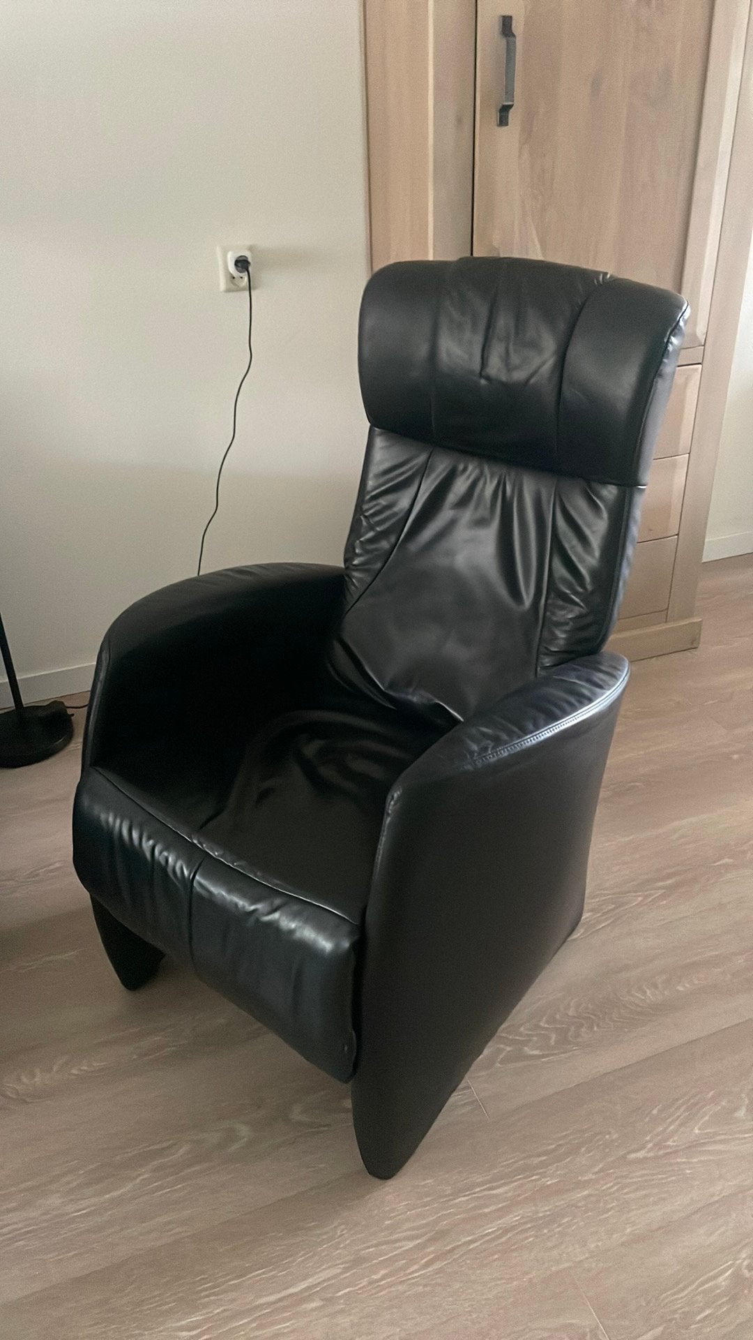 Relaxstoel, Ophalen, Gebruikt, 75 tot 100 cm, Leer