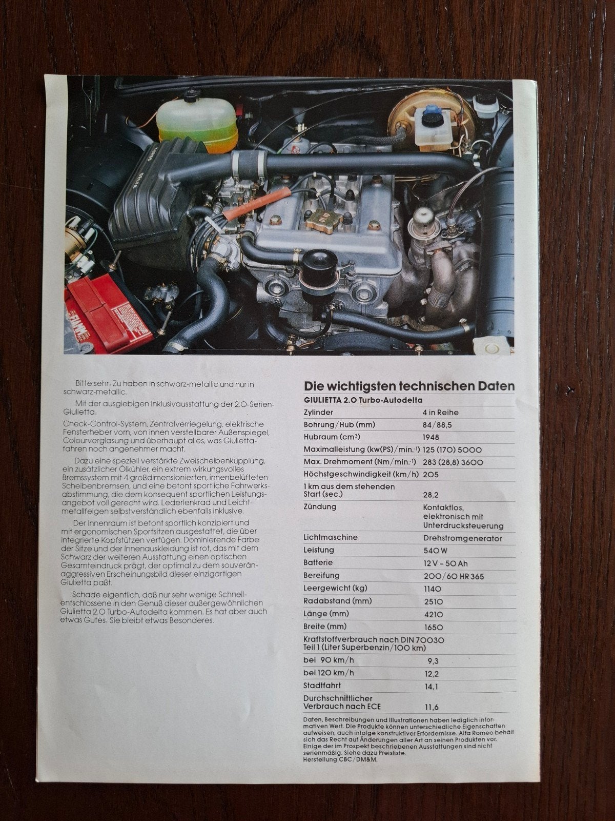 Alfa Romeo Giulietta 2.0 Turbo Autodelta folder, Ophalen of Verzenden, Gelezen, Alfa Romeo