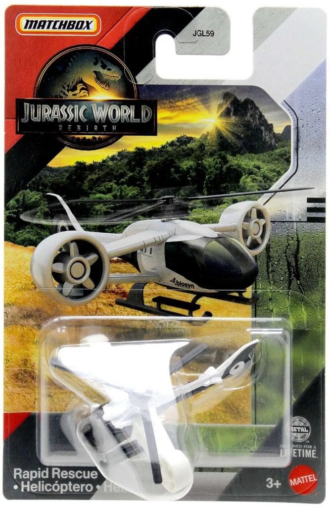 Matchbox: Jurassic World Rebirth: Rapid Rescue Copter, ., Nieuw, Ophalen of Verzenden, .