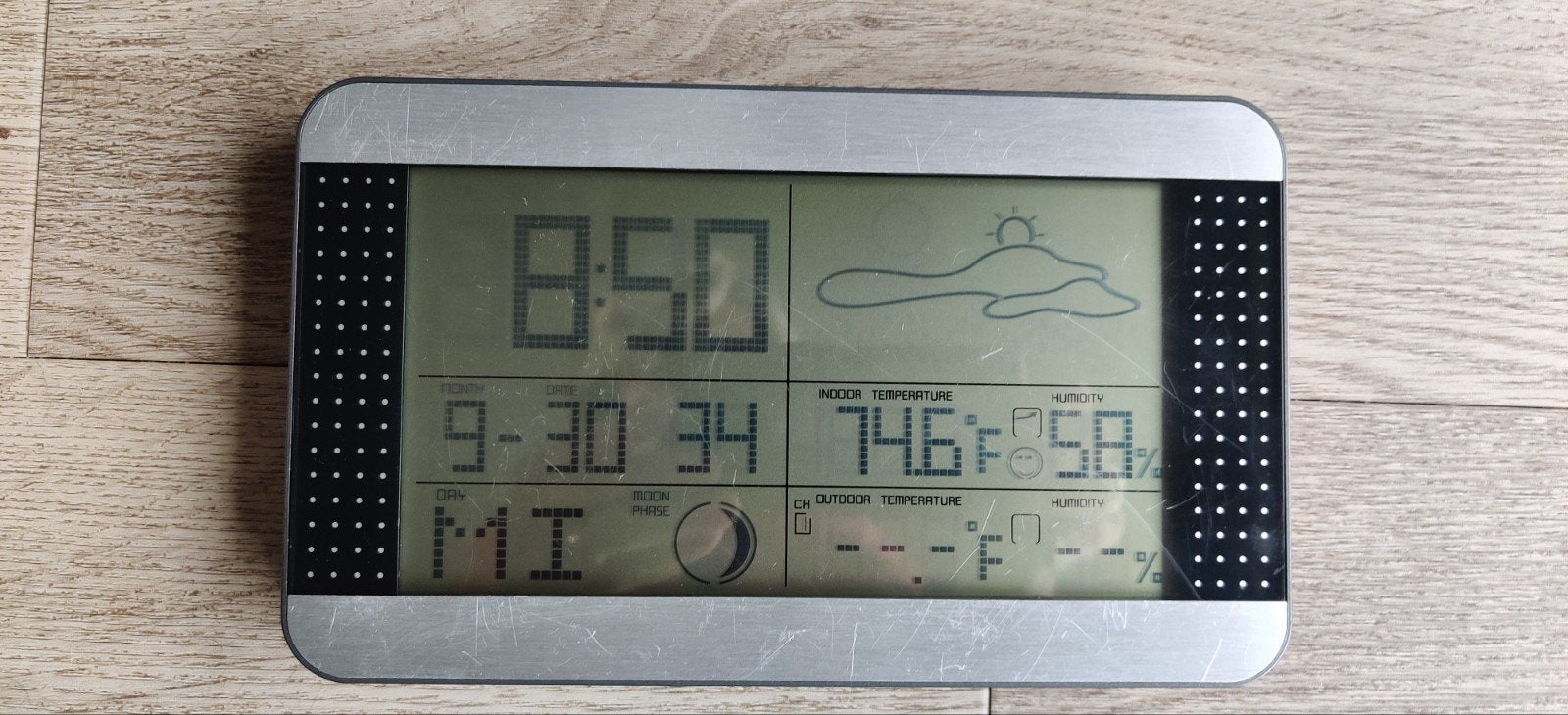 Alecto WS-1700 Weerstation met Draadloze Buitensensor, Ophalen of Verzenden, Gebruikt, Weerstation