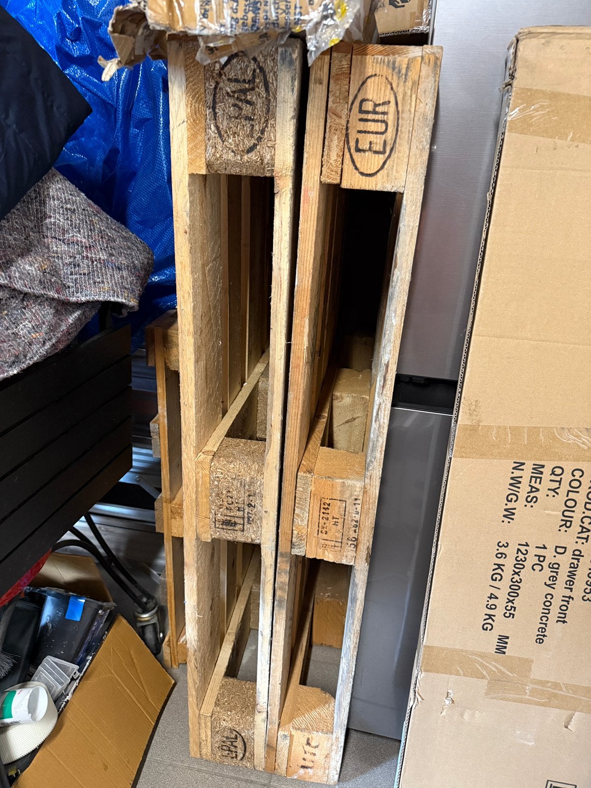 EUR euro pallets 2 stuks, Ophalen, Zo goed als nieuw