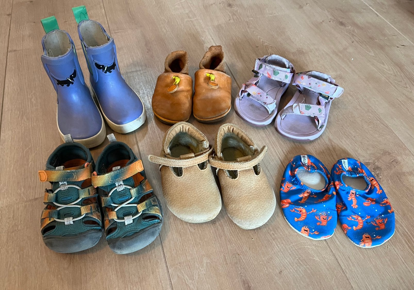 Baby kinderschoenen sandalen, regenlaarsjes, waterschoenen, Ophalen of Verzenden, Gebruikt, Jongetje of Meisje, Schoentjes