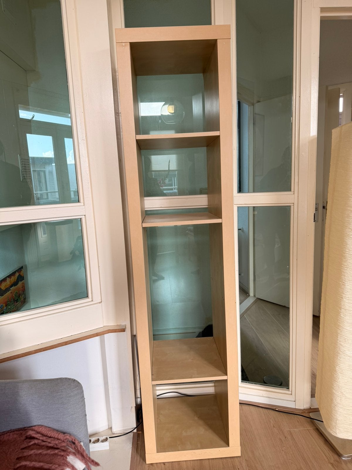 Beige boekenkast, Ophalen, Gebruikt, 50 tot 100 cm, 150 tot 200 cm