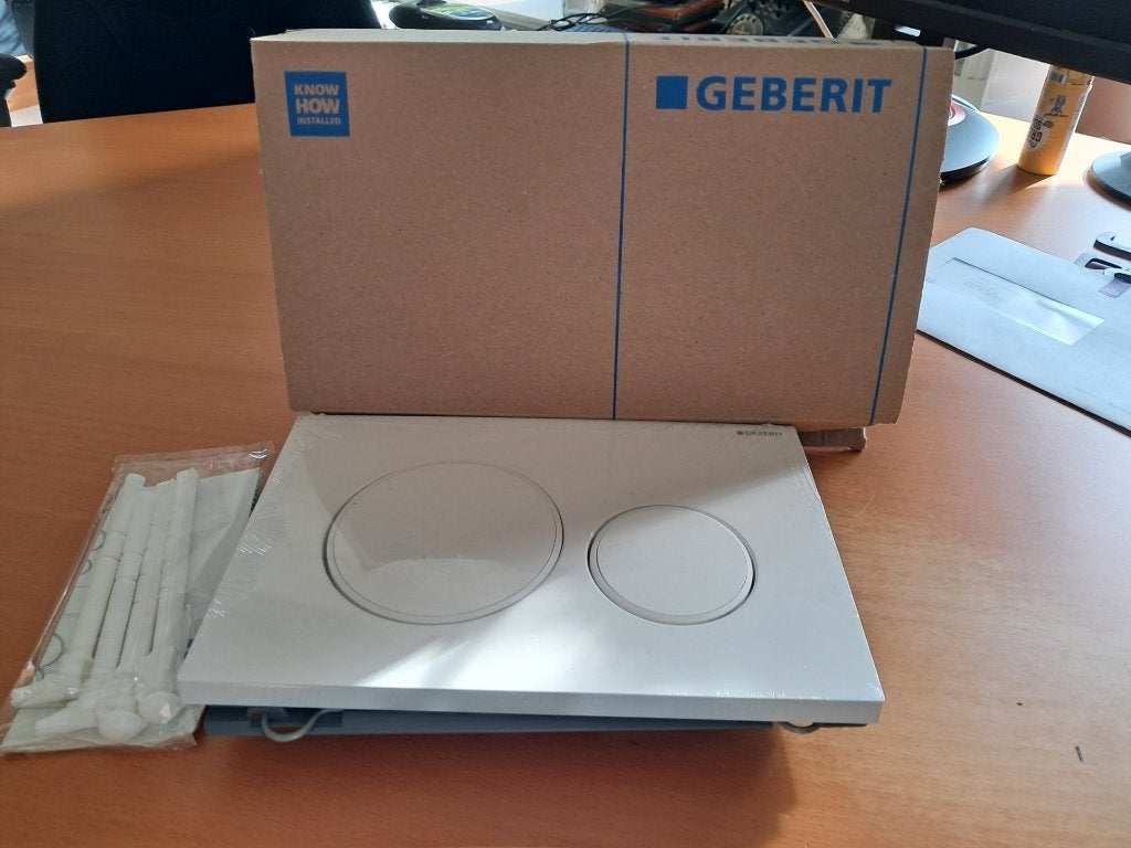 Afdekplaat Geberit wit nieuw in verpakking, Ophalen, Nieuw, Toilet