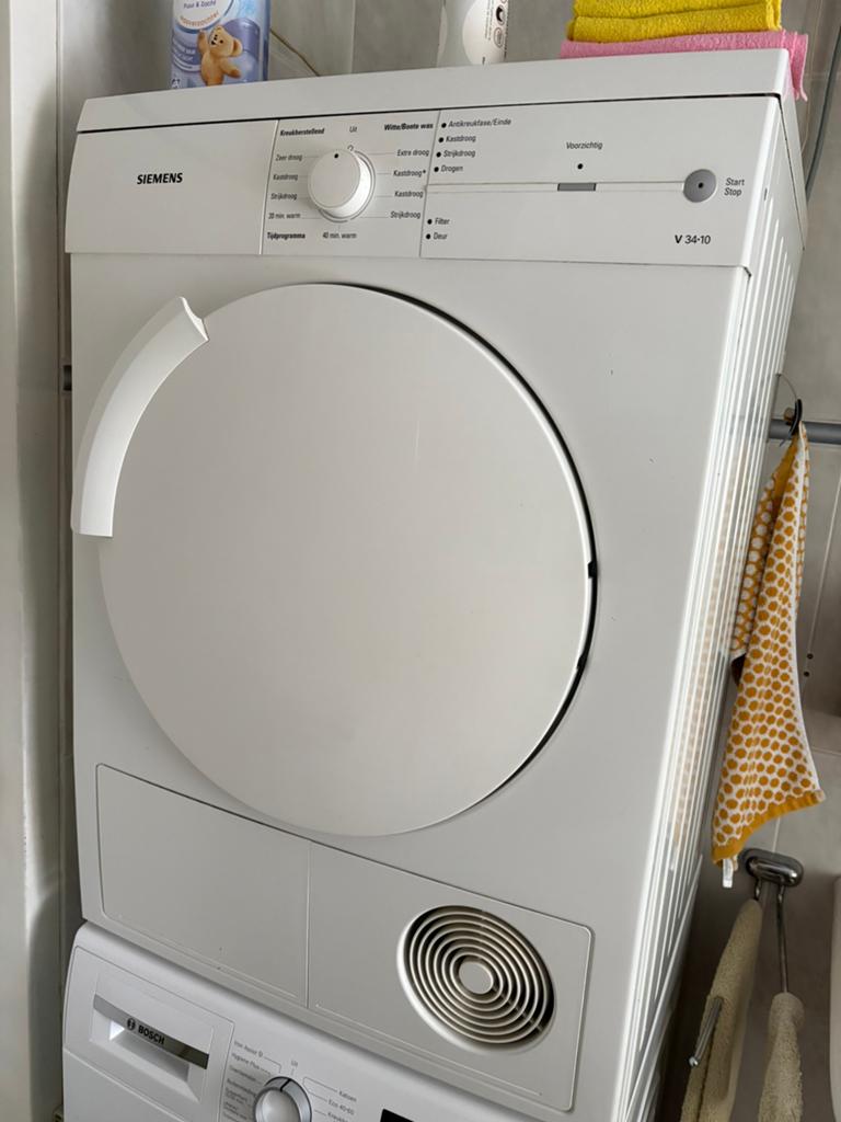 Siemens V34-10 Condensdroger -, Witgoed en Apparatuur, Wasdrogers, Ophalen, 6 tot 8 kg, Gebruikt, Voorlader