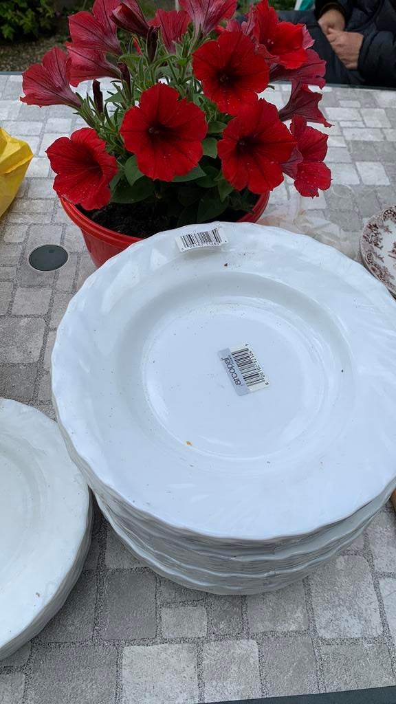 Eet borden. Gebaks borden. Nieuw, Antiek en Kunst, Antiek | Servies compleet, Ophalen of Verzenden